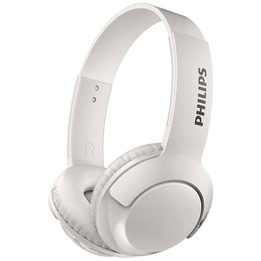 Headphone Bluetooth Philips Bass+, Branco - SHB3075WT/00 Headphone Bluetooth Philips Bass+, Branco - SHB3075WT/00