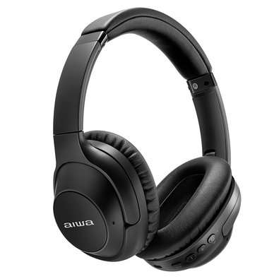 Headphone Bluetooth AIWA AWS-HP-05-B, Graves Potentes, Isolamento Acústico, Preto - AWS-HP-05-B