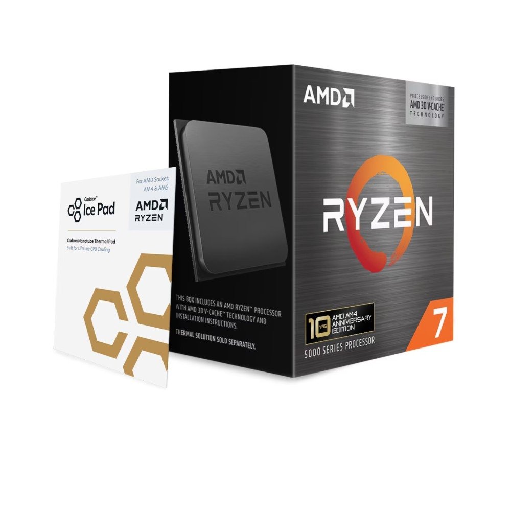 Processador AMD Ryzen 7 5800X3D, 3.4GHZ, 8-CORE, Cache 100MB, AM4 - 100-100000651POF Processador AMD Ryzen 7 5800X3D, 3.4GHZ, 8-CORE, Cache 100MB, AM4 - 100-100000651POF