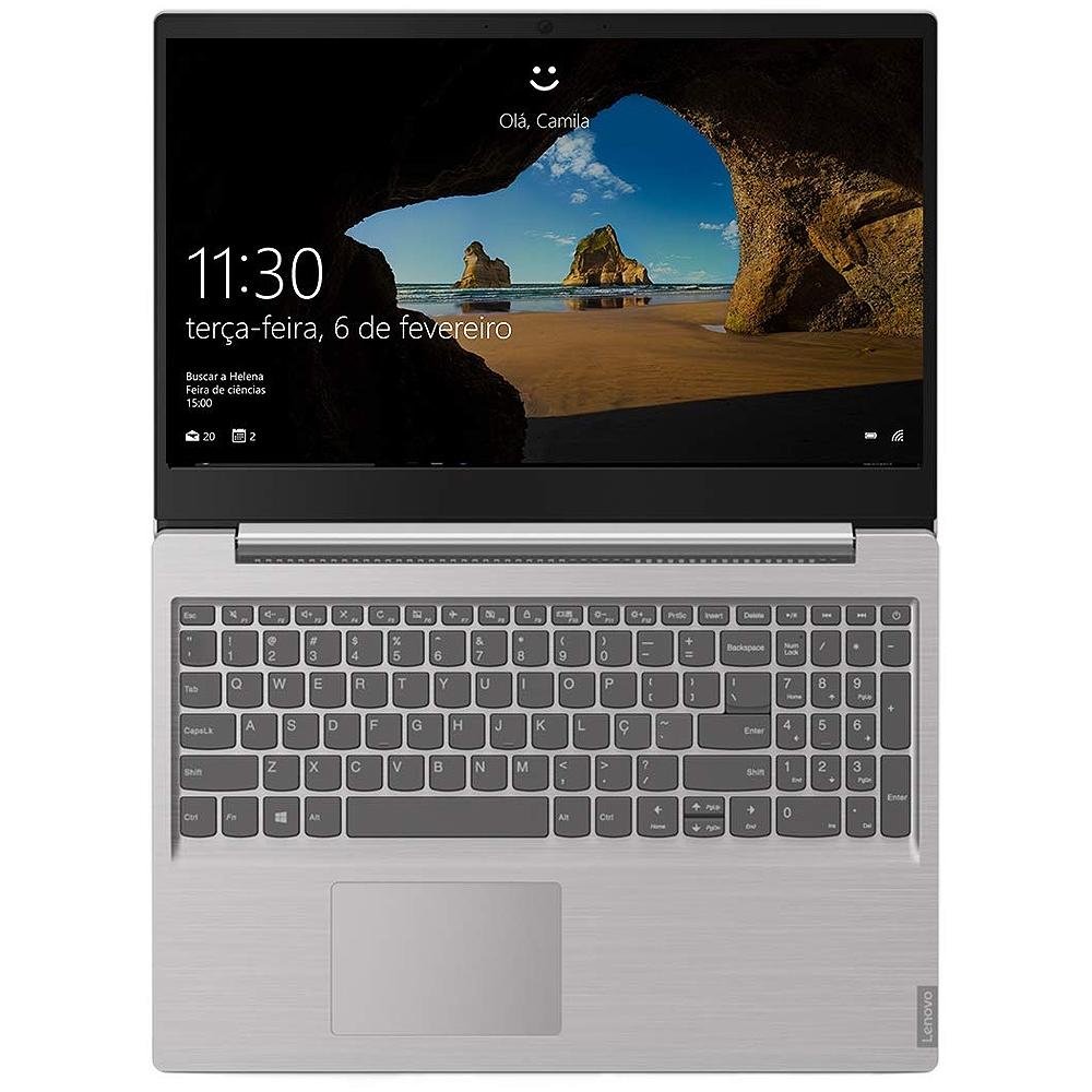 Notebook Lenovo Ultrafino Ideapad S145, AMD Ryzen 7-3700U, 8GB, SSD 256GB, Windows 10, 15.6´, Prata - 81V70000BR Notebook Lenovo Ultrafino Ideapad S145, AMD Ryzen 7-3700U, 8GB, SSD 256GB, Windows 10, 15.6´, Prata - 81V70000BR