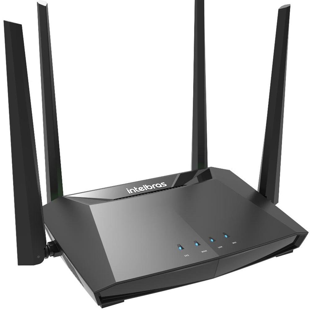 Roteador Wireless Intelbras ACtion RG 1200, Gigabit, Dual Band, 867Mbps, 4 Antenas - 4750074 Roteador Wireless Intelbras ACtion RG 1200, Gigabit, Dual Band, 867Mbps, 4 Antenas - 4750074