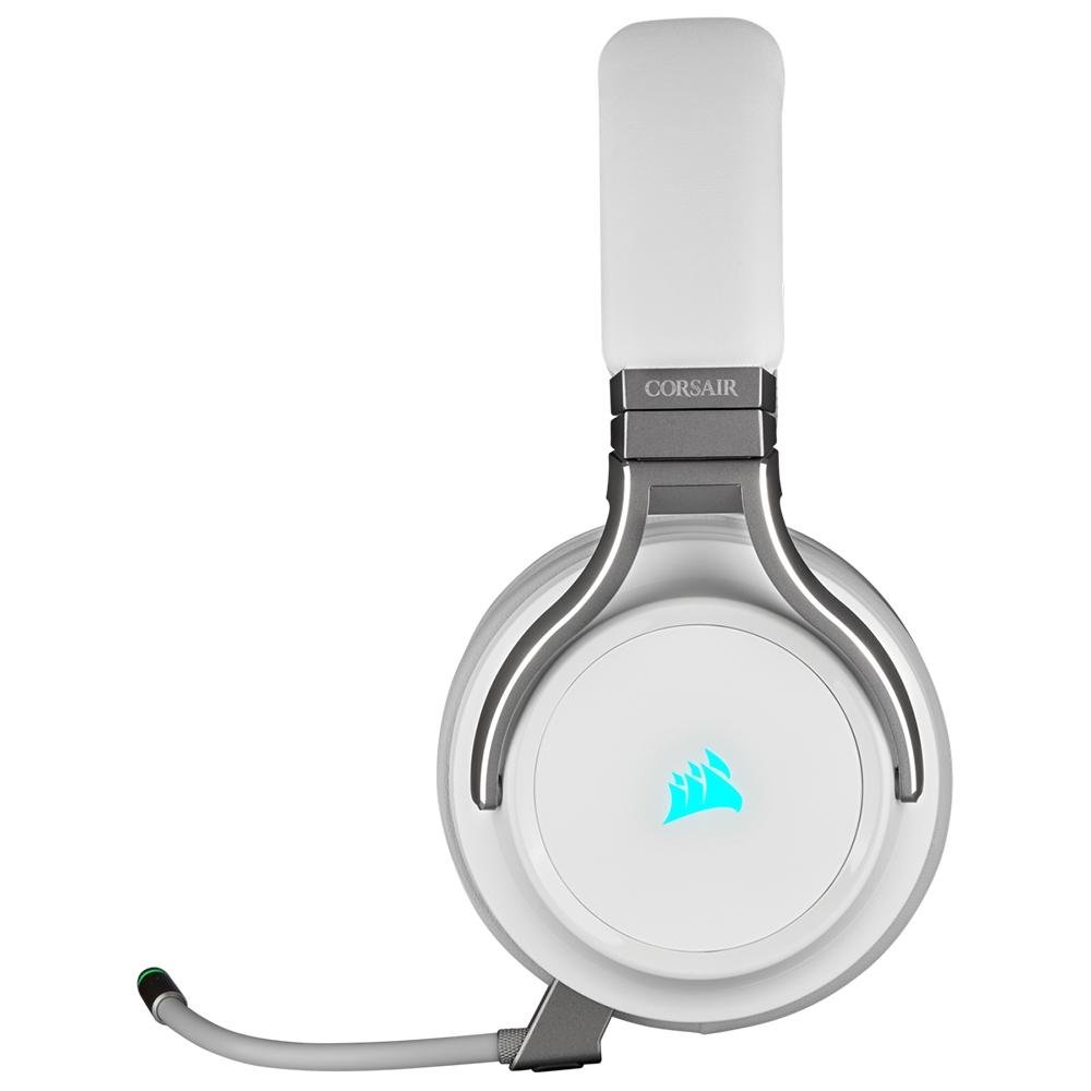 Headset Gamer Corsair Virtuoso Premium Wireless, Surround 7.1. Drivers 50mm, Branco - CA-9011186-NA Headset Gamer Corsair Virtuoso Premium Wireless, Surround 7.1. Drivers 50mm, Branco - CA-9011186-NA