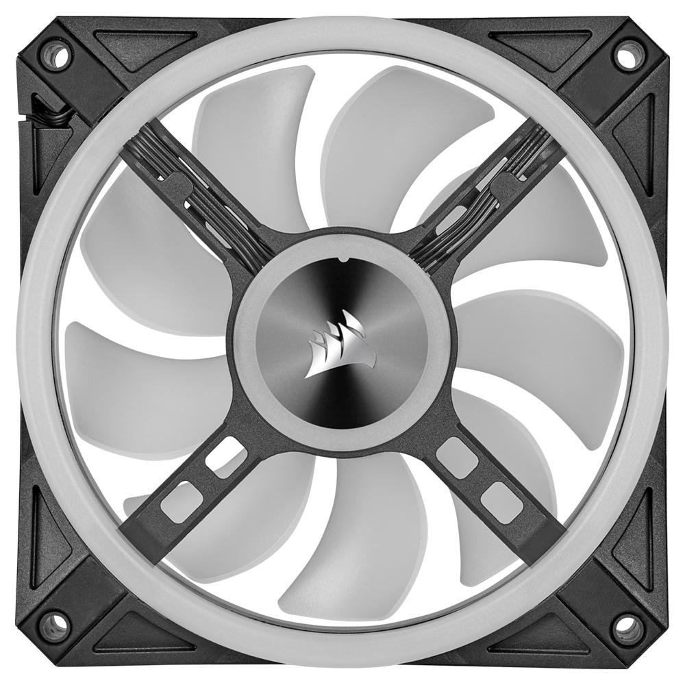 Cooler Fan Corsair QLSeries RGB, 3 Unidades, 120mm, Preto - CO