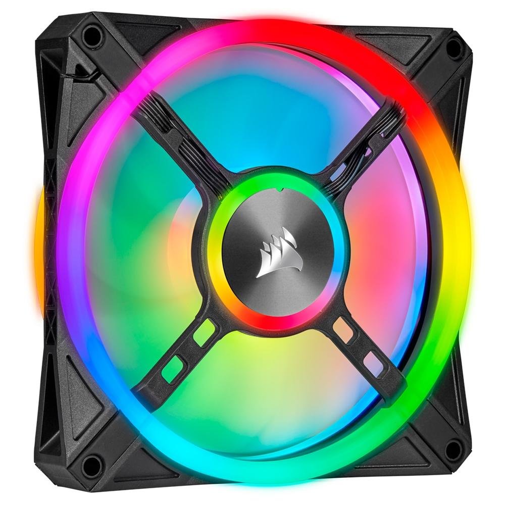 Cooler Fan Corsair QLSeries RGB, 3 Unidades, 120mm, Preto - CO