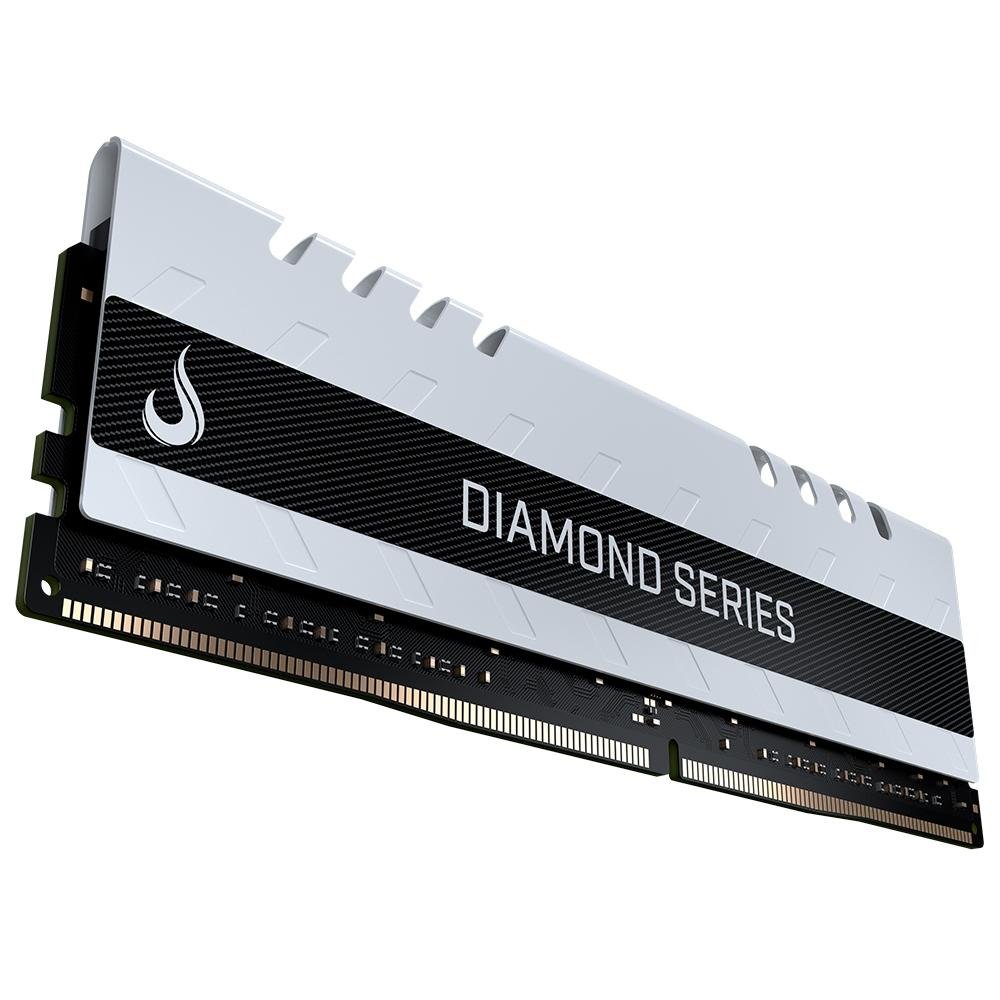 Memória RAM Rise Mode Diamond 16GB, 3200MHz, DDR4, CL19, Branco - RM-D4-16G-3200DW Memória RAM Rise Mode Diamond 16GB, 3200MHz, DDR4, CL19, Branco - RM-D4-16G-3200DW
