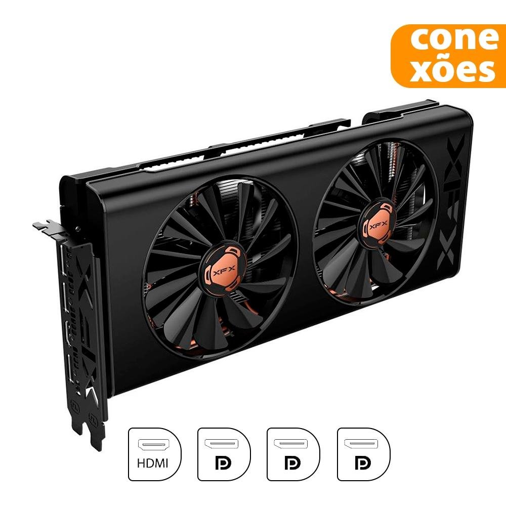 Placa de Vídeo XFX AMD Radeon RX 5500 XT THICC II Pro, 8GB, GDDR6 - RX-55XT8DFD6