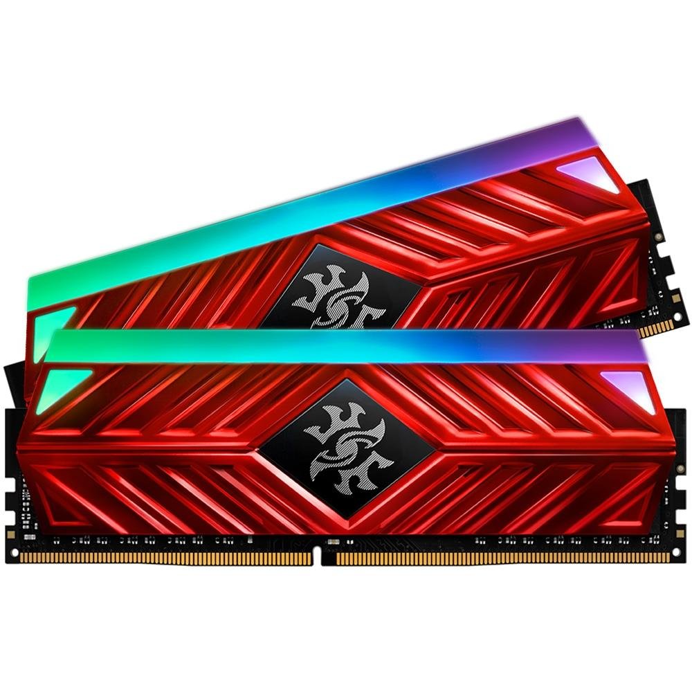 Memória XPG Spectrix D41, RGB, 16GB (2x8GB), 2666MHz, DDR4, CL16, Vermelho  - AX4U266638G16-DR41 | KaBuM!