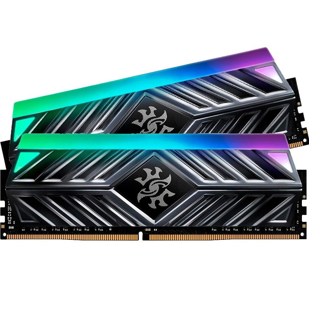 DDR4 3200 32GB(16GB×2本) XPG RGB ゲーミングメモリ Memória XPG Spectrix D41 RGB, 32GB (2x16GB), 3200MHz, DDR4, CL16