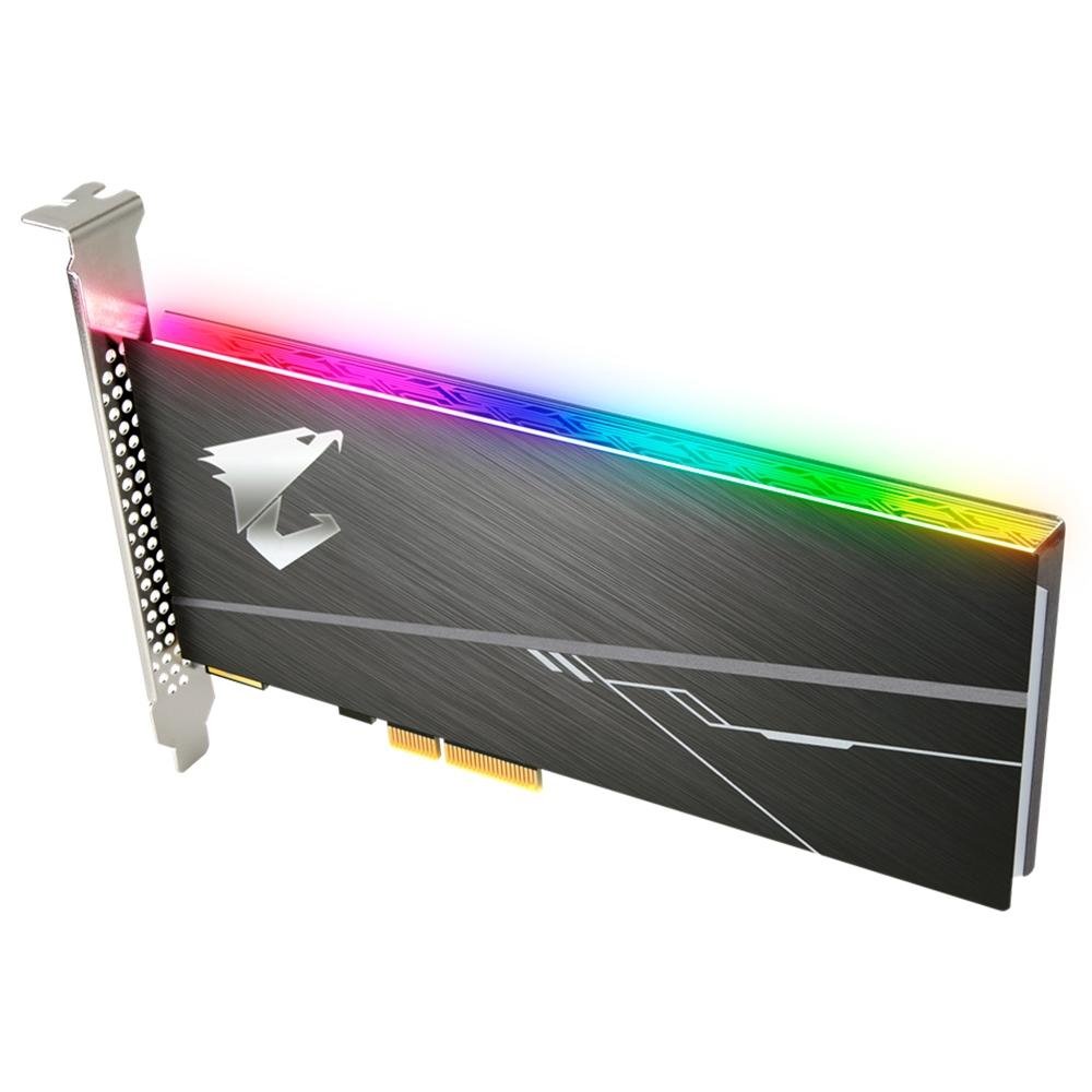 SSD Aorus RGB AIC, 1TB, PCIe, NVMe, Leituras: 3480Mb/s e Gravações: 3080Mb/s - GP-ASACNE2100TTTDR SSD Aorus RGB AIC, 1TB, PCIe, NVMe, Leituras: 3480Mb/s e Gravações: 3080Mb/s - GP-ASACNE2100TTTDR