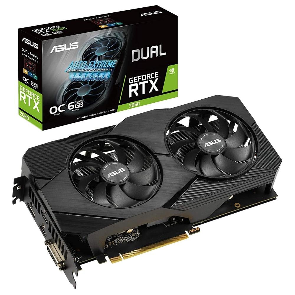 グラフィックボード・グラボ・ビデオカード ASUS GeForce RTX 2060 DUAL OC 8GB Placa de Vídeo Asus NVIDIA GeForce RTX2060 |KaBuM!