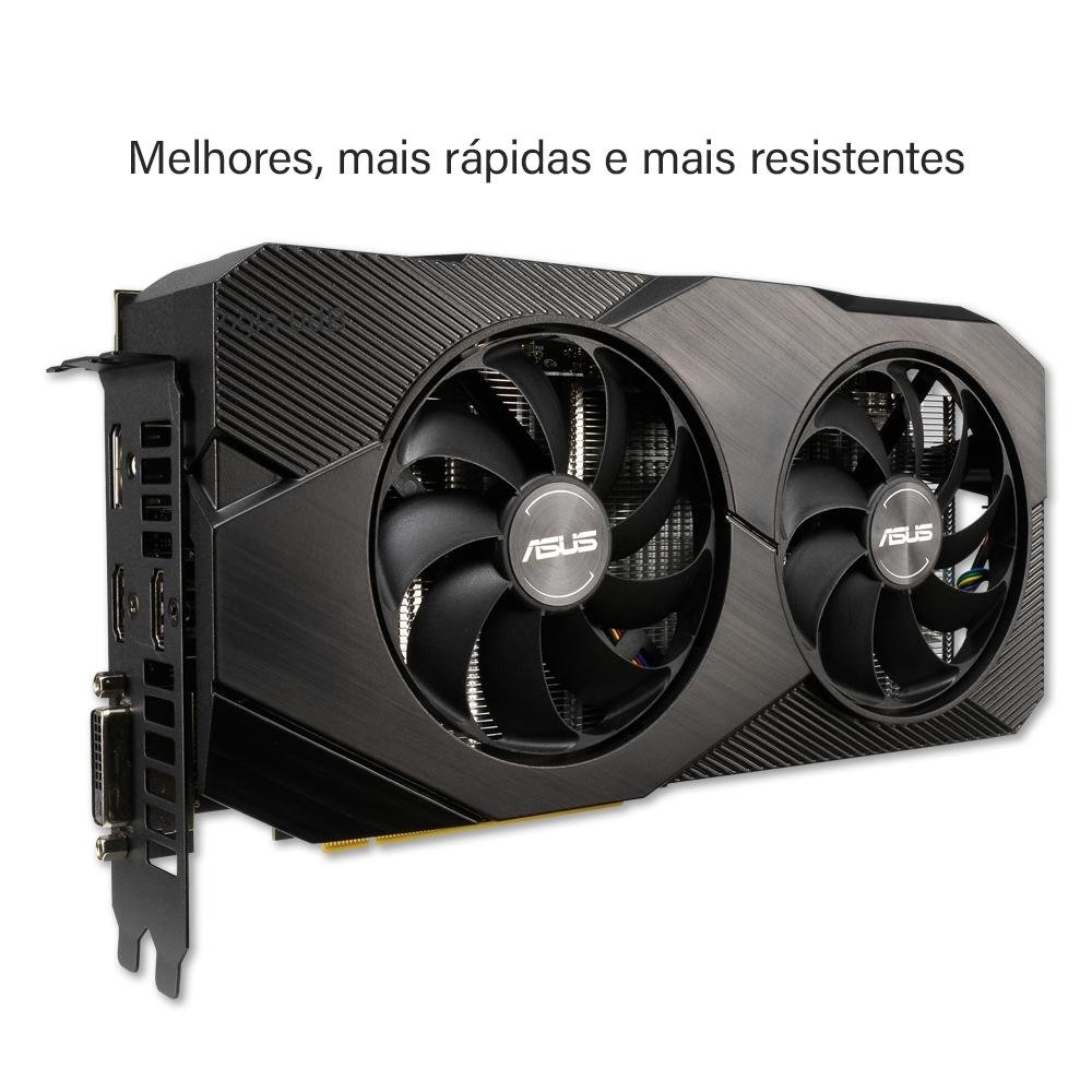 【美品】ASUS RTX 2060super 8GB Dual Placa de Vídeo Asus Dual NVIDIA GeForce RTX 2060 Super EVO V2 8GB