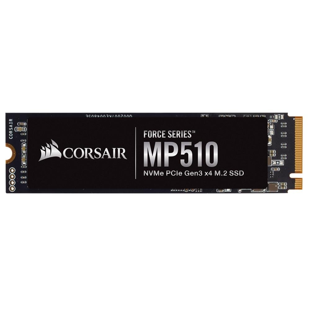 メモリー CORSAIR MP510 M.2 960GB SSD Corsair Force Series MP510, 960GB, M.2 Leitura: 3480MB/s e