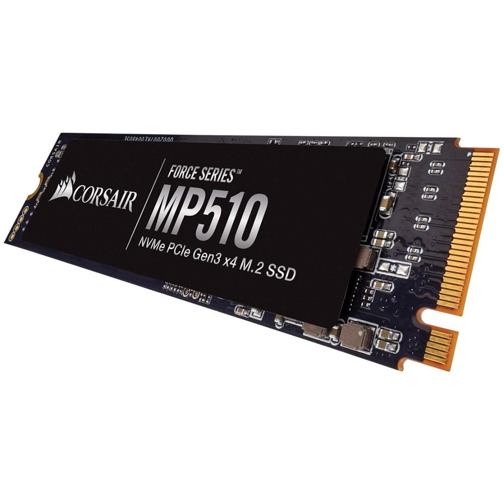 SSD Corsair Force Series MP510, 960GB, M.2 Leitura: 3480MB/s, Gravação: 3000MB/s, Preto - CSSD-F960GBMP510B SSD Corsair Force Series MP510, 960GB, M.2 Leitura: 3480MB/s, Gravação: 3000MB/s, Preto - CSSD-F960GBMP510B
