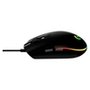 Mouse Gamer Logitech G203 LIGHTSYNC RGB, Efeito de Ondas de Cores, 6 Botões Programáveis e Até 8.000 DPI, Preto - 910-005793