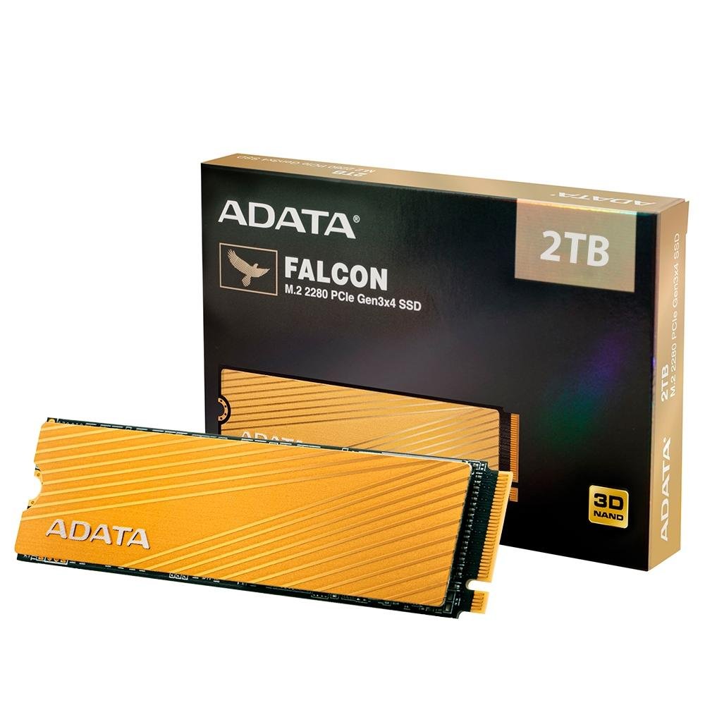 SSD 2 TB Adata Falcon, M.2 PCIe, Leitura: 3100MB/s e Gravação