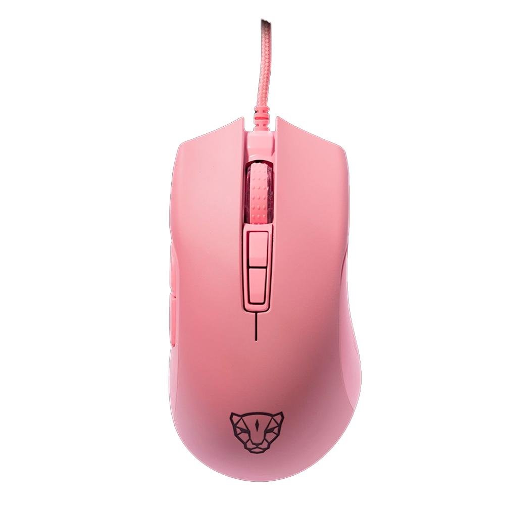 Mouse Gamer Motospeed V70 Essential, RGB, 7 Botões, 12.400DPI, Rosa - FMSMS0085RSA Mouse Gamer Motospeed V70 Essential, RGB, 7 Botões, 12.400DPI, Rosa - FMSMS0085RSA
