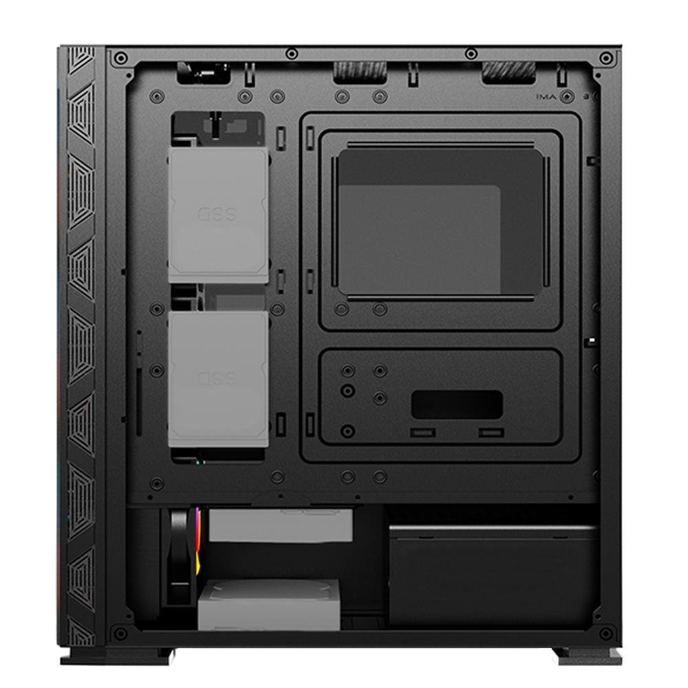 Gabinete Gamer Husky Polar, Mid Tower, ARGB, com FAN, Porta em Vidro Temperado - HGMC005