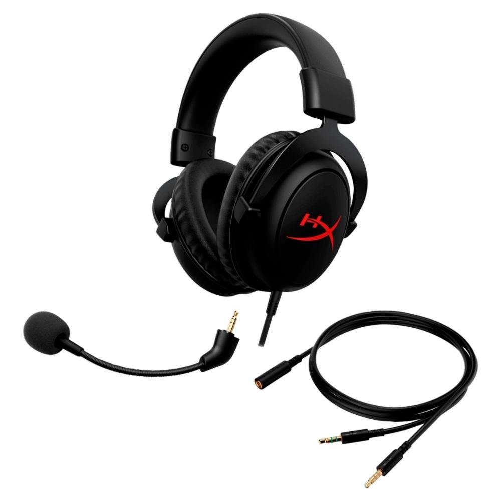 Headset Gamer HyperX Cloud Core, Som Surround 7.1, Drivers 53mm, P3 - 4P4F2AA Headset Gamer HyperX Cloud Core, Som Surround 7.1, Drivers 53mm, P3 - 4P4F2AA