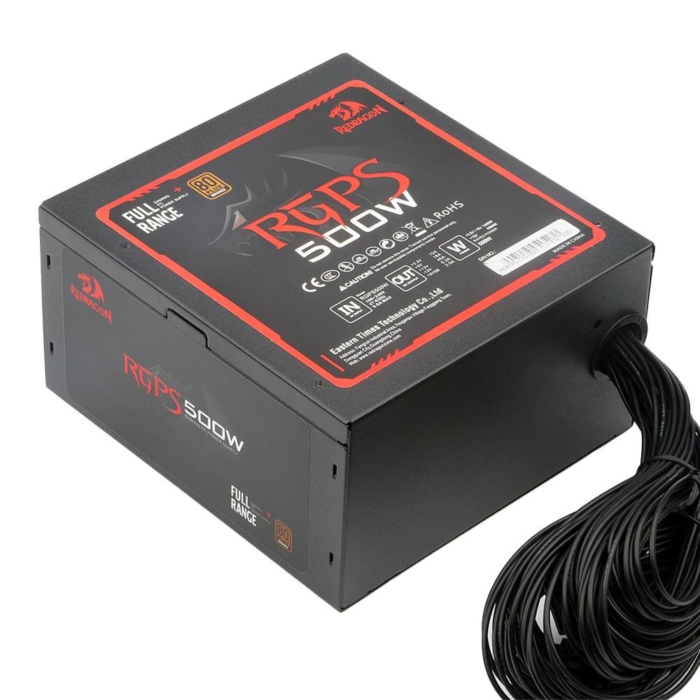 Fonte Redragon RGPS, 500W, 80 Plus Bronze - GC-PS001-1