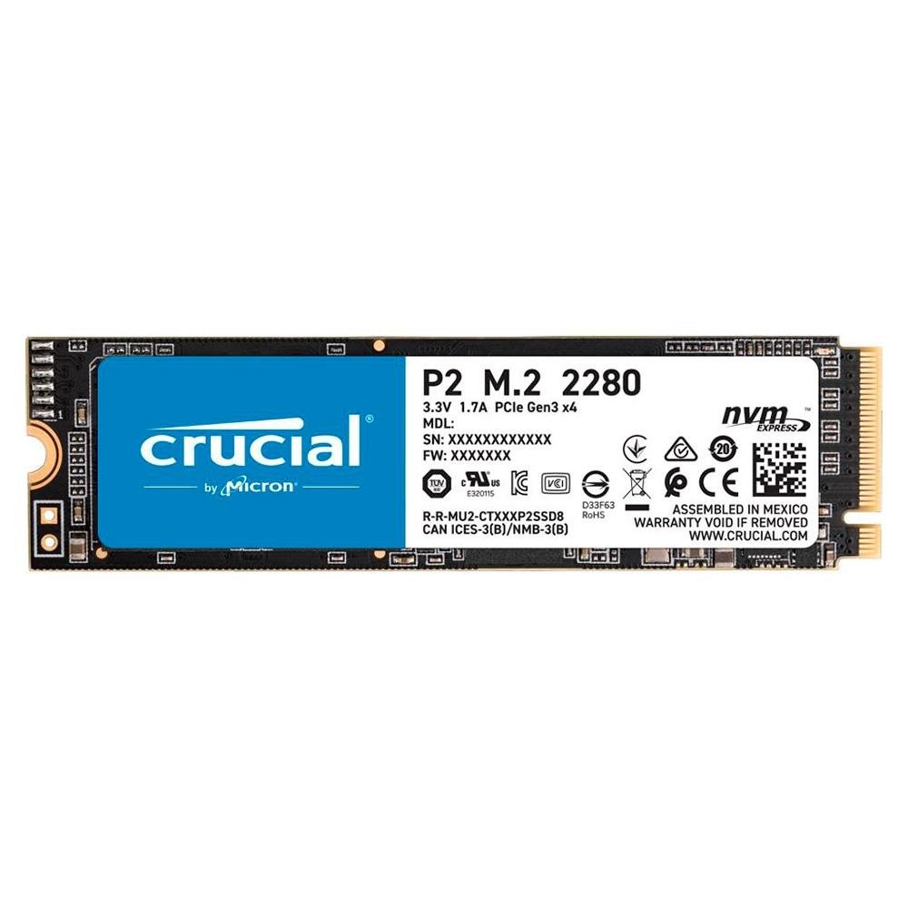 SSD Crucial P2, 1 TB, M.2 NVMe | KaBuM!