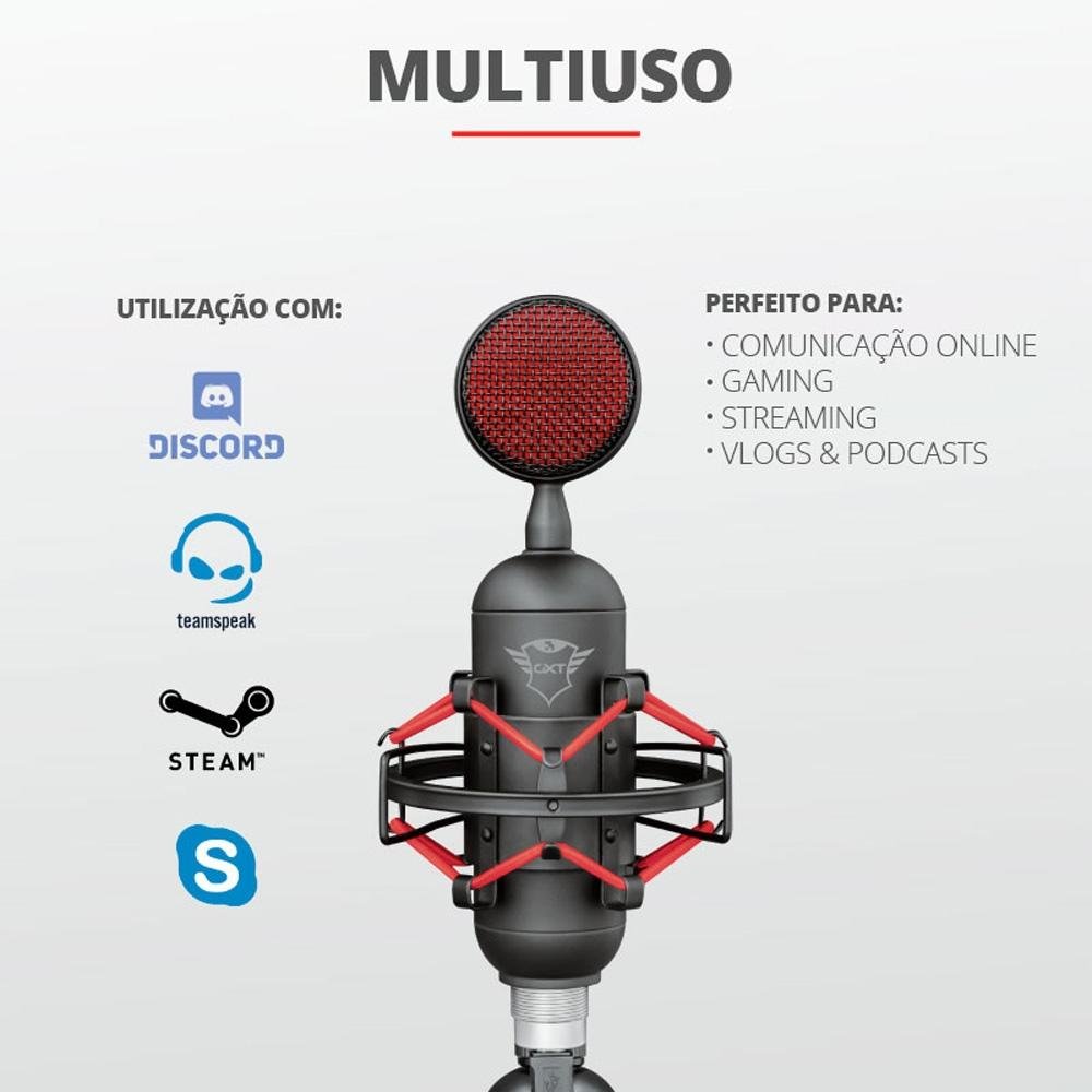Microfone Streamer GXTrust 244 Buzz 23466 | KaBuM!