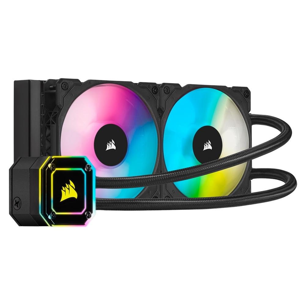 Water Cooler Corsair iCUE H100i Elite Capellix, RGB, 240mm, Preto - CW-9060046-WW Water Cooler Corsair iCUE H100i Elite Capellix, RGB, 240mm, Preto - CW-9060046-WW
