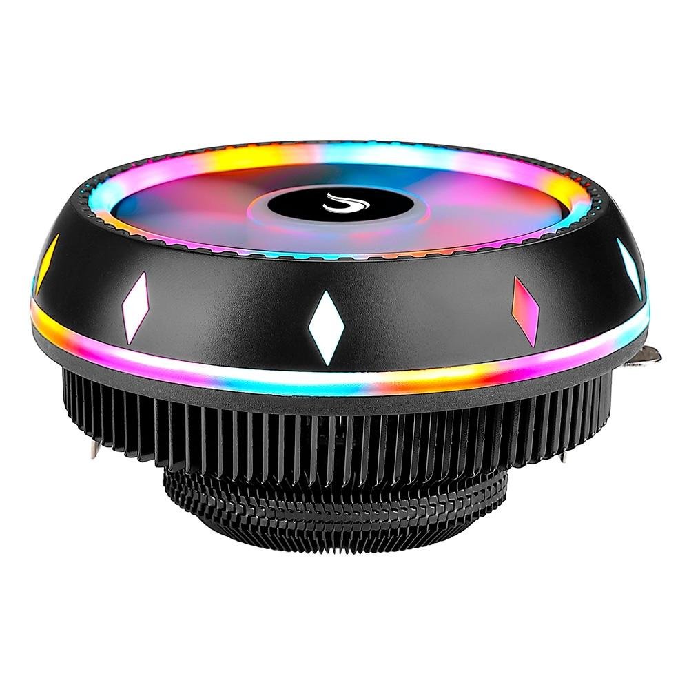 Air Cooler Rise Mode Gamer G200, RGB, AMD/Intel, 120mm, Preto - RM-AC-O2-RGB Air Cooler Rise Mode Gamer G200, RGB, AMD/Intel, 120mm, Preto - RM-AC-O2-RGB