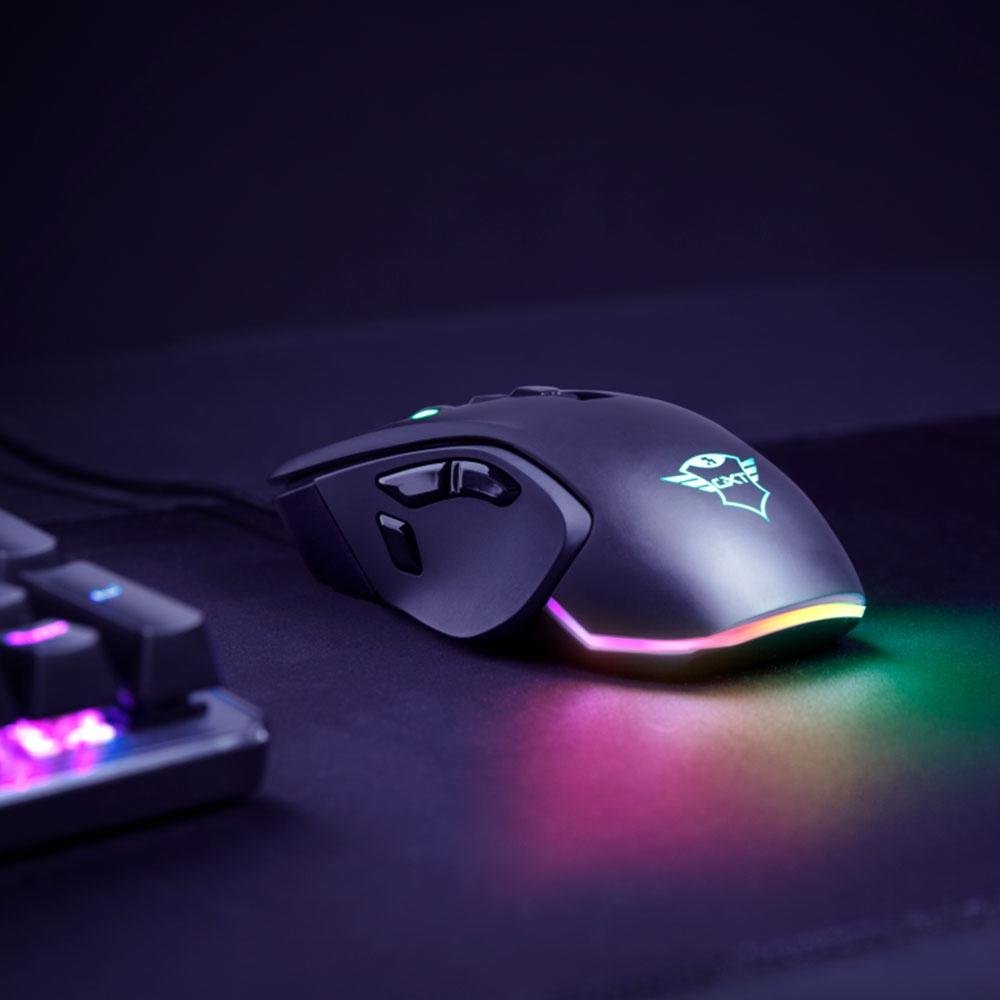 Mouse Gamer Trust GXT 970 Morfix RGB | KaBuM!