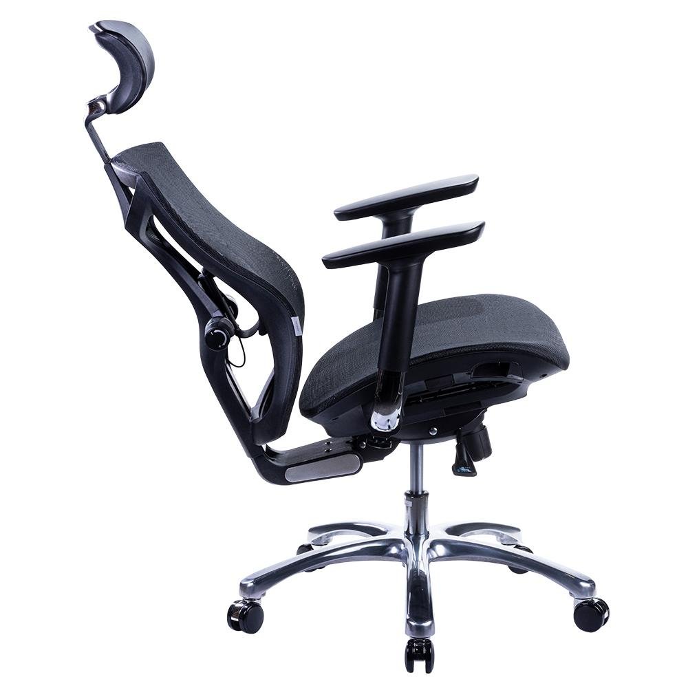 Cadeira Office Husky 700, Preto, Encosto de Cabeça 2D, Encosto de Braço 4D, Reclinável com Sistema Frog - HTCD011 Cadeira Office Husky 700, Preto, Encosto de Cabeça 2D, Encosto de Braço 4D, Reclinável com Sistema Frog - HTCD011