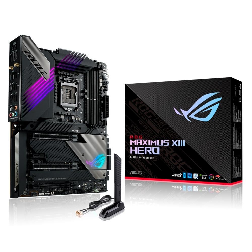 Placa Mãe Asus ROG MAXIMUS XIII HERO, Intel LGA1200, DDR4, ATX