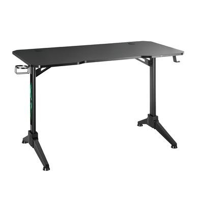 Mesa Gamer Husky Gaming Snow, Preto e Verde, Superfície em Fibra de Carbono, Suporte para Headset e Copo, Resistente à Umidade - HGMQ002