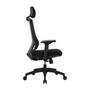 Cadeira Office Husky Sit 350, Black, Encosto de Cabeça Fixo, Cilindro de Gás Classe 3, Base em Nylon - HTCD020