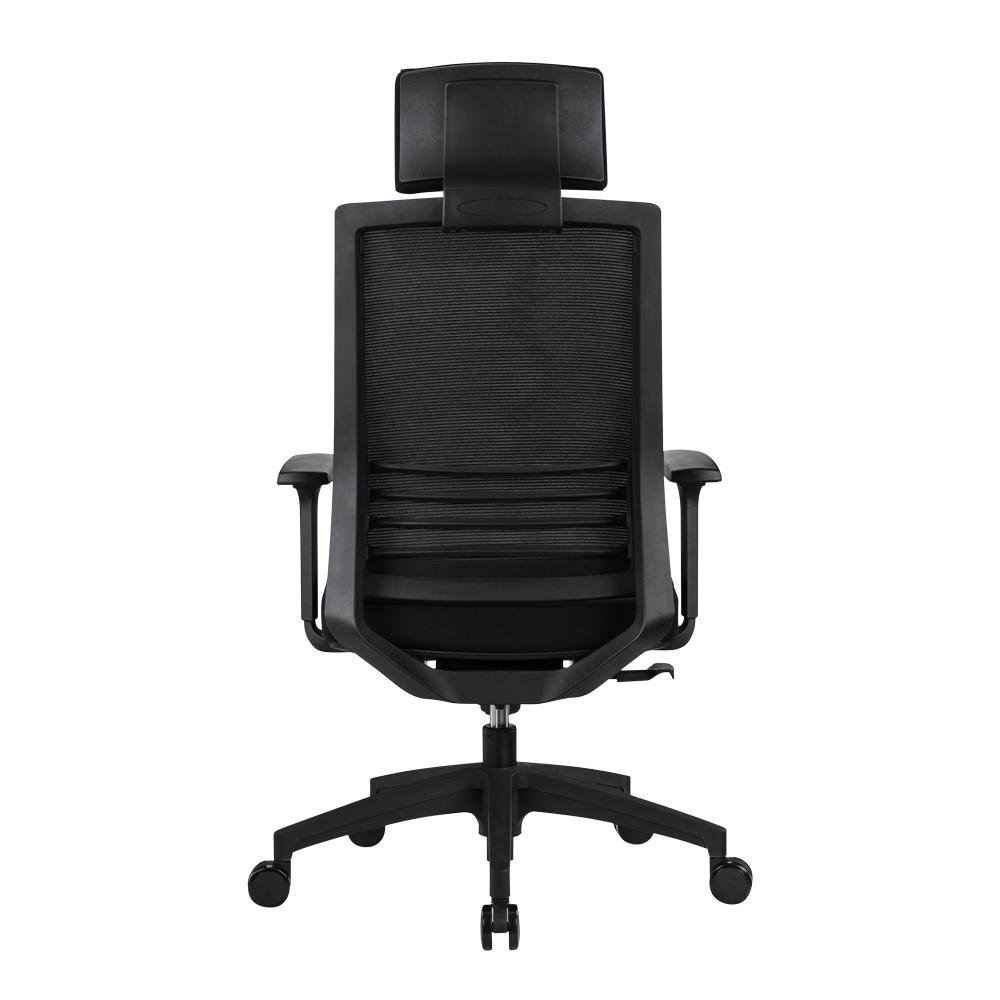 Cadeira Office Husky Sit 350, Black, Encosto de Cabeça Fixo, Cilindro de Gás Classe 3, Base em Nylon - HTCD020