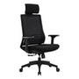 Cadeira Office Husky Sit 350, Black, Encosto de Cabeça Fixo, Cilindro de Gás Classe 3, Base em Nylon - HTCD020