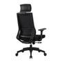 Cadeira Office Husky Sit 350, Black, Encosto de Cabeça Fixo, Cilindro de Gás Classe 3, Base em Nylon - HTCD020