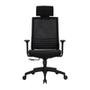 Cadeira Office Husky Sit 350, Black, Encosto de Cabeça Fixo, Cilindro de Gás Classe 3, Base em Nylon - HTCD020