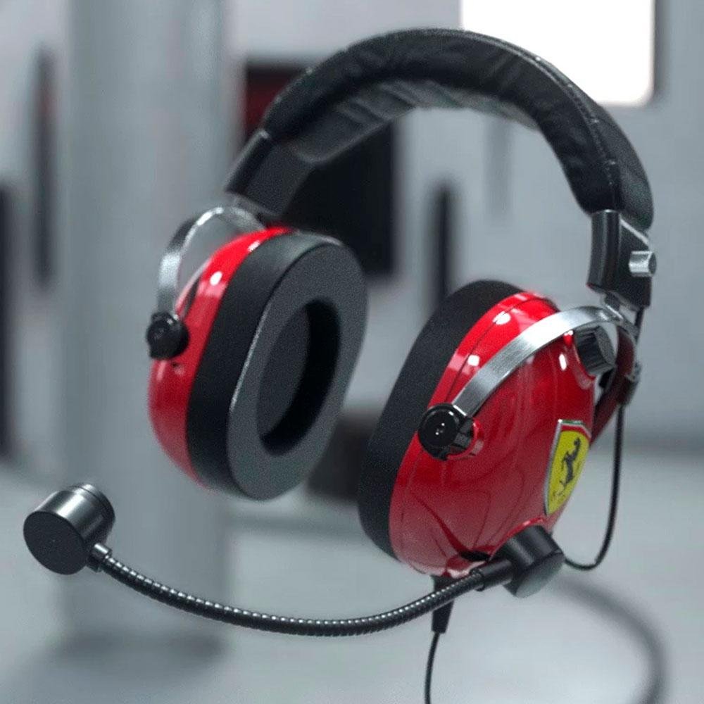 Headset Gamer Thrustmaster T.Racing Scuderia Ferrari DTS