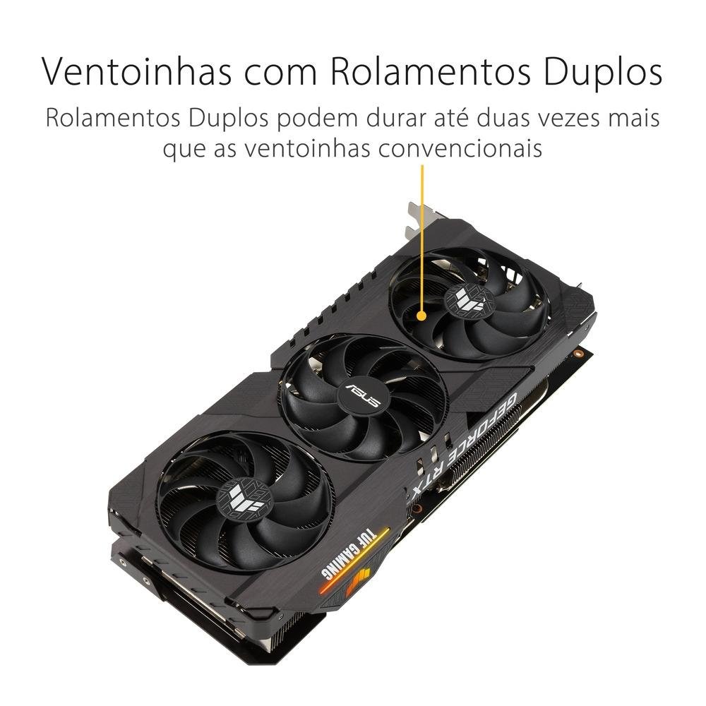 美品　ASUS TUF NVIDIA GeForce RTX 3070 8GB Placa De Vídeo Asus Geforce KaBuM