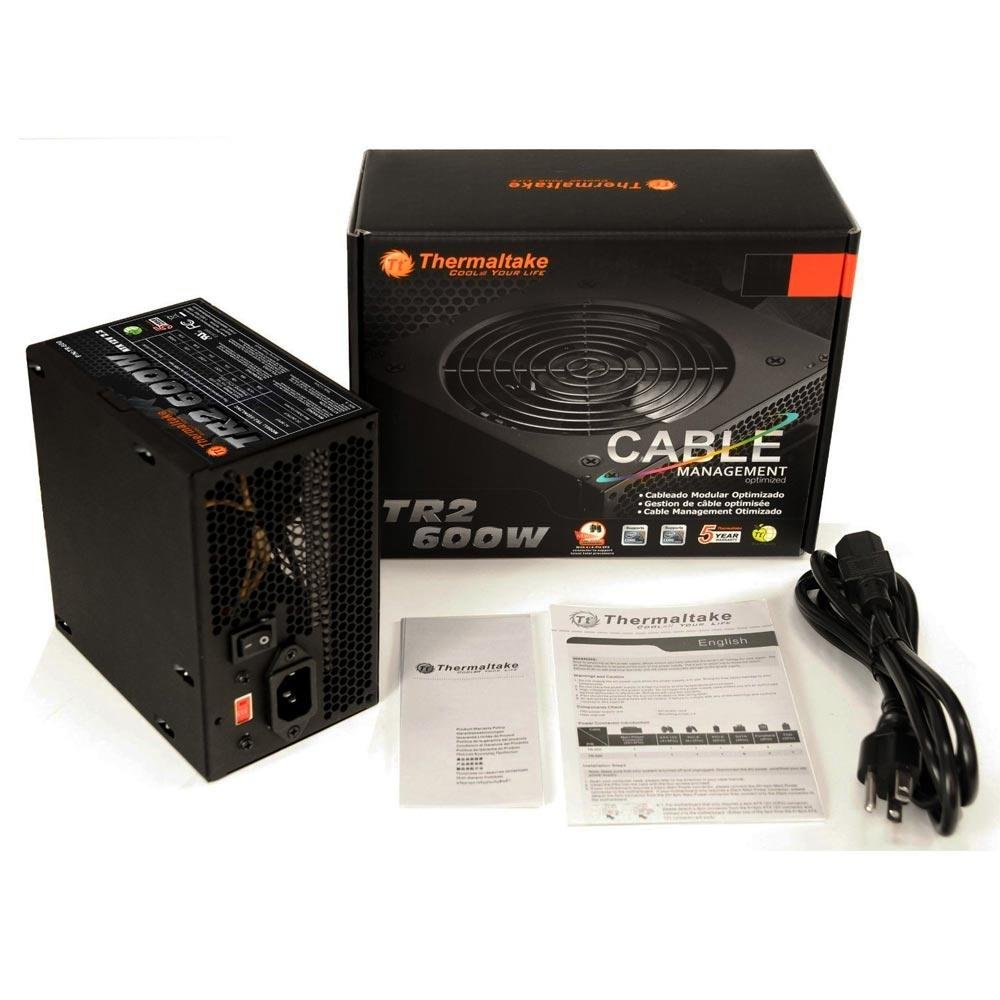 Fonte Thermaltake ATX TR2 600W TR-600 Fonte Thermaltake ATX TR2 600W TR-600