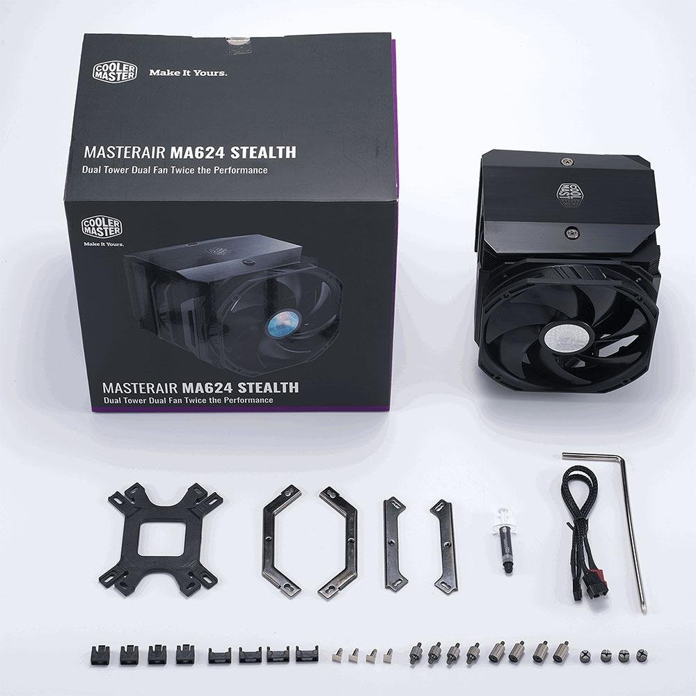 Cooler para Processador Cooler Master MasterAir MA624 Stealth, AMD