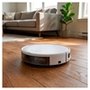 Robô Aspirador e Passa Pano KABUM! smart 100 - 5 Modos de Limpeza, Sensor Anti-Queda, Carregamento Automático, Aplicativo, Bivolt, Branco - KBSF005