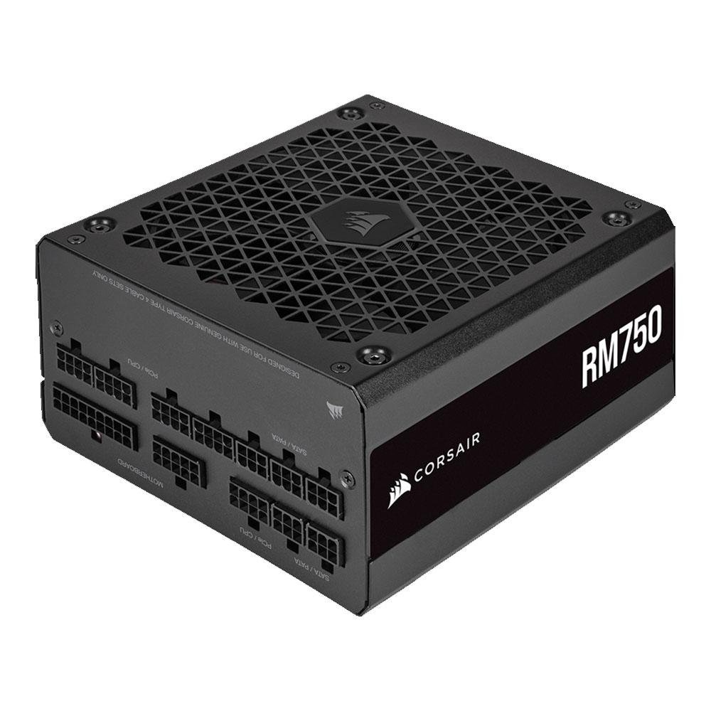 Fonte Corsair RM750, 750W, 80 Plus Gold, Modular, Preto - CP-9020234-WW Fonte Corsair RM750, 750W, 80 Plus Gold, Modular, Preto - CP-9020234-WW