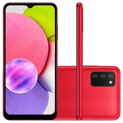 Menor preço em Smartphone Samsung Galaxy A03s, 64GB, Câmera Tripla 13MP, Tela Infinita 6.5, Vermelho - SM-A037MZRSZTO