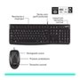 Combo Teclado e Mouse com fio USB Logitech MK120 com Design Confortável, Durável e Resistente à Respingos e Layout ABNT2 - 920-004429