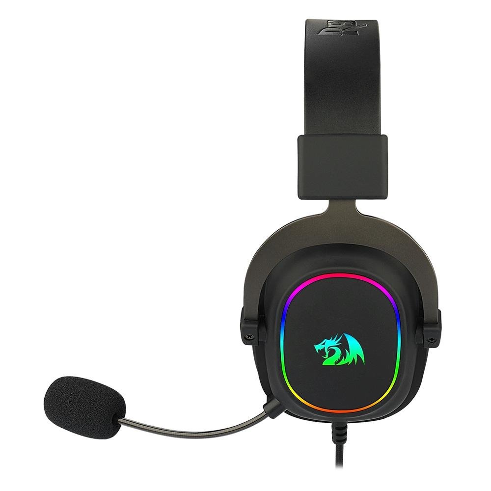 Headset Gamer Redragon Zeus X, Chroma Mk.II, RGB, Som Surround 7.1, Drivers 53mm, USB, Preto e Vermelho - H510-RGB Headset Gamer Redragon Zeus X, Chroma Mk.II, RGB, Som Surround 7.1, Drivers 53mm, USB, Preto e Vermelho - H510-RGB