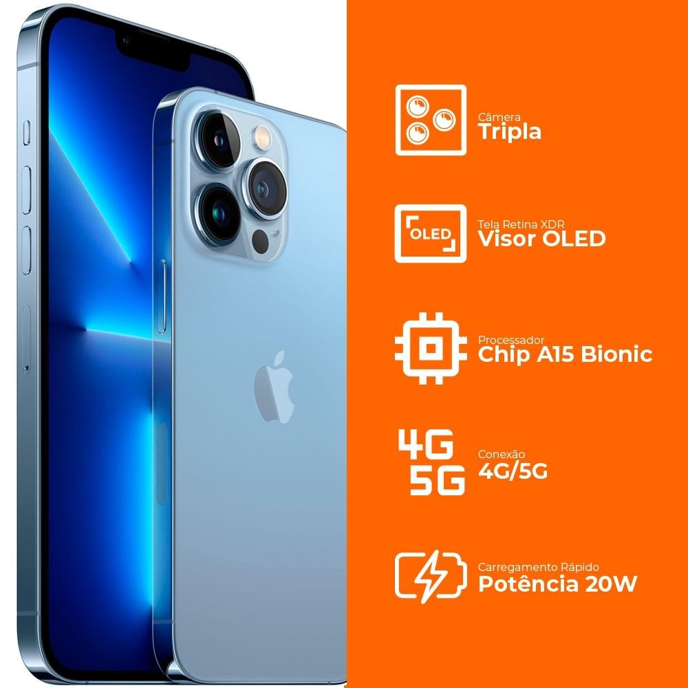 13 iPhone 512GB シエラブルー Pro iPhone13 Pro, KaBuM! | 5G Sierra, Azul 512GB, スマートフォン本体