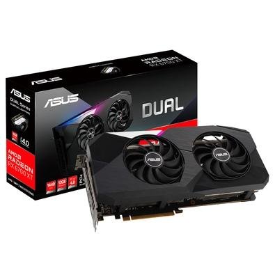 Placa de Vídeo Asus AMD Radeon DUAL RX 6700 XT OC 12G, 12GB GDDR6, Ray Tracing, AMD RDNA 2 Architecture - 90YV0G83-M0NA00