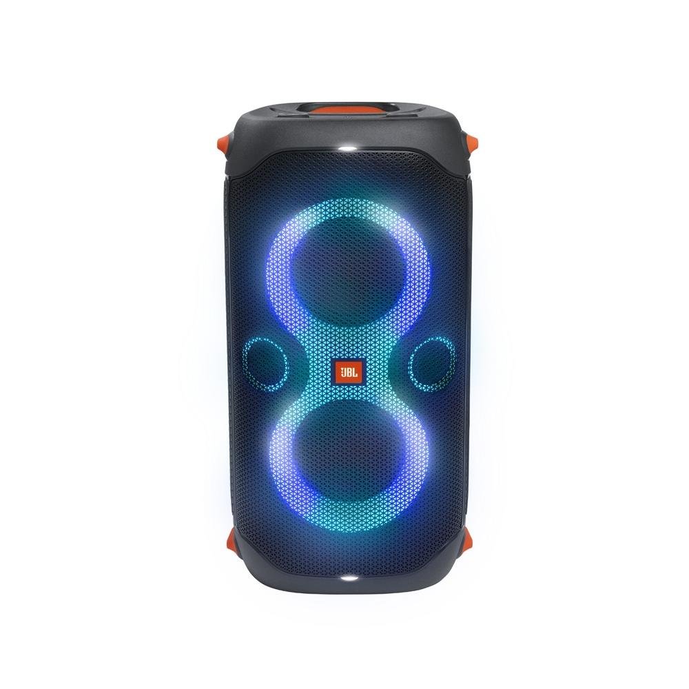 Caixa de Som Portátil JBL Partybox 110, LED, 160W RMS, Bluetooth, Á Prova de Respingos, Preto - JBLPARTYBOX110BR Caixa de Som Portátil JBL Partybox 110, LED, 160W RMS, Bluetooth, Á Prova de Respingos, Preto - JBLPARTYBOX110BR