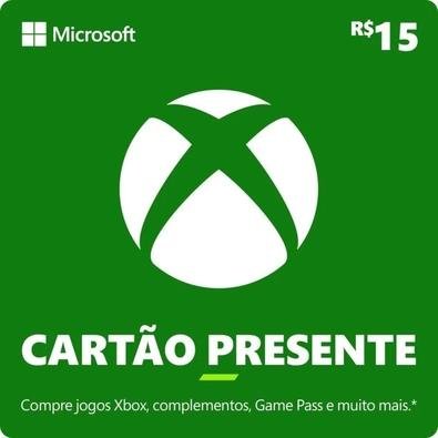 Gift Card Xbox: 15 Reais - Código Digital