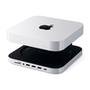 Suporte e Cubo de Alumínio Satechi para Mac Mini, USB-C, Branco - ST-ABHFS